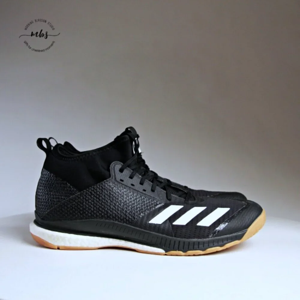 Adidas Crazyflight‎ X 3 Mid Mid Volleyball Sneakers Black Men 15